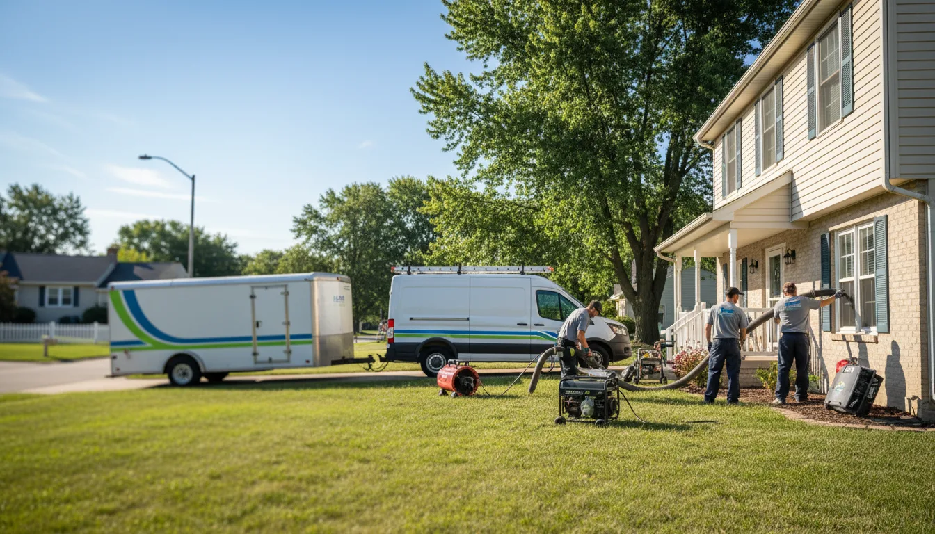 Flooded Basement Restoration And Cleanup With Repair in Jerseyville, IL near me